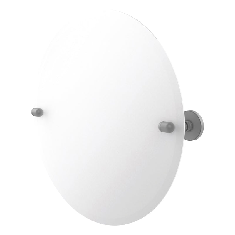 Frameless Round Tilt Mirror with Beveled Edge