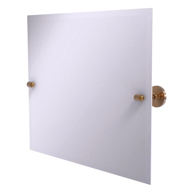 Frameless Landscape Rectangular Tilt Mirror with Beveled Edge