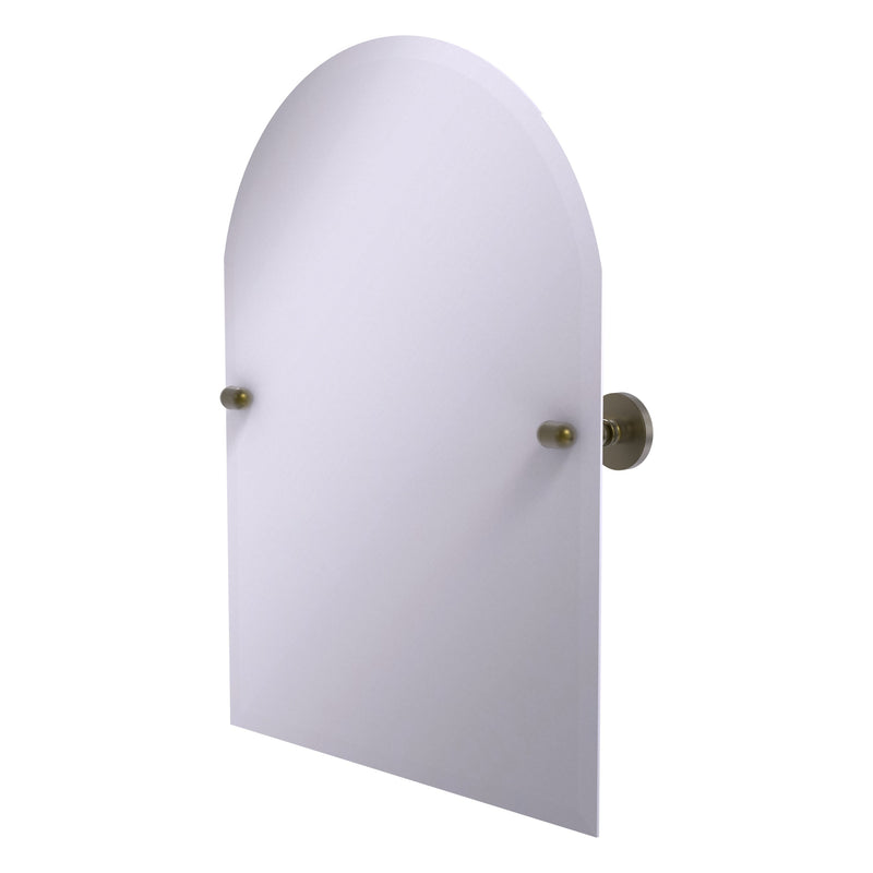 Frameless Arched Top Tilt Mirror with Beveled Edge