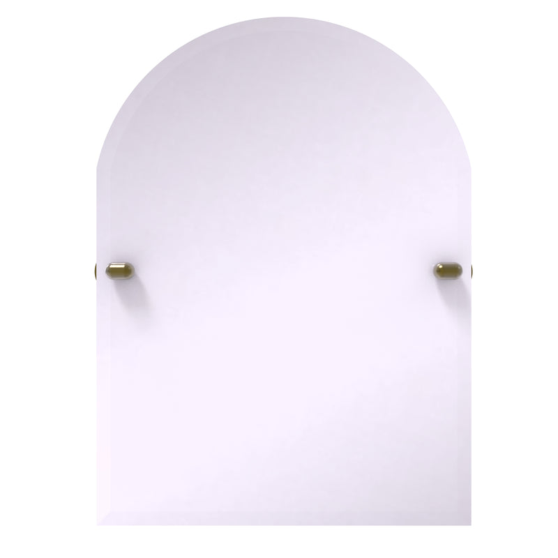 Frameless Arched Top Tilt Mirror with Beveled Edge