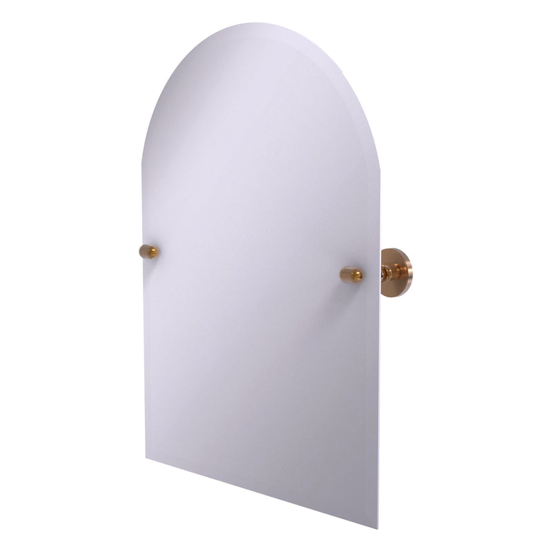 Frameless Arched Top Tilt Mirror with Beveled Edge