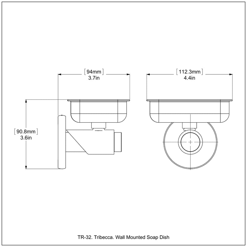 Tribecca Collection Wall Mounted Soap Dish