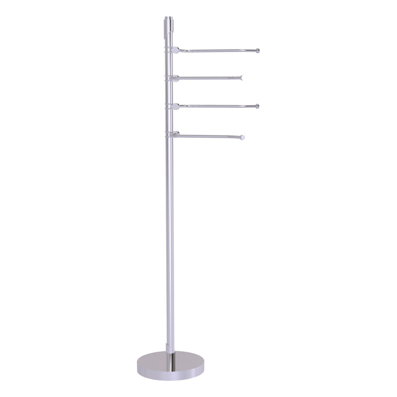 Freestanding 49 Inch 4 Pivoting Swing Arm Towel Valet