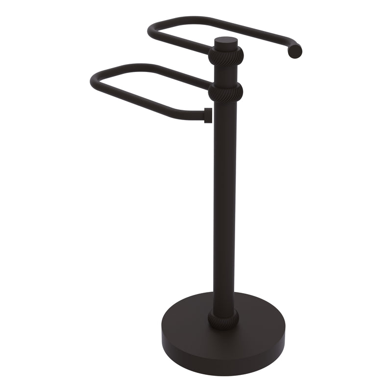 Freestanding Two Arm Guest Towel Valet