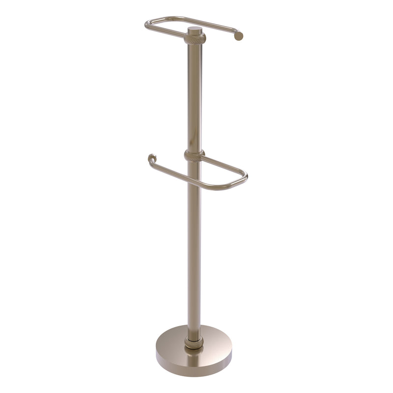 Freestanding Two Roll Toilet Tissue Stand