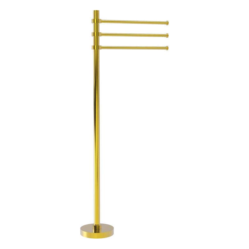 Towel Stand with 3 Pivoting 12 Inch Arms