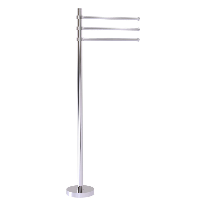 Towel Stand with 3 Pivoting 12 Inch Arms