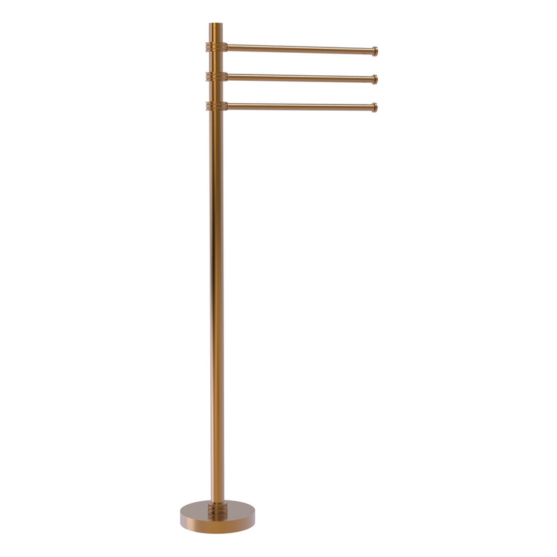 Towel Stand with 3 Pivoting 12 Inch Arms