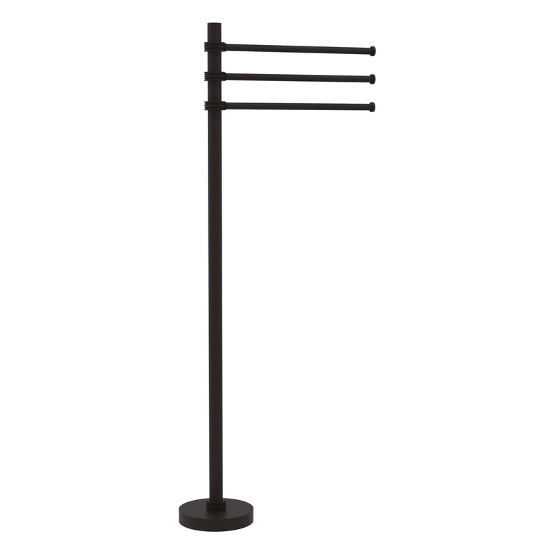 Towel Stand with 3 Pivoting 12 Inch Arms