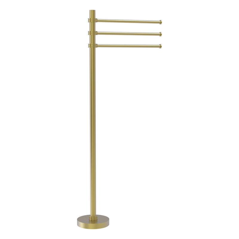 Towel Stand with 3 Pivoting 12 Inch Arms