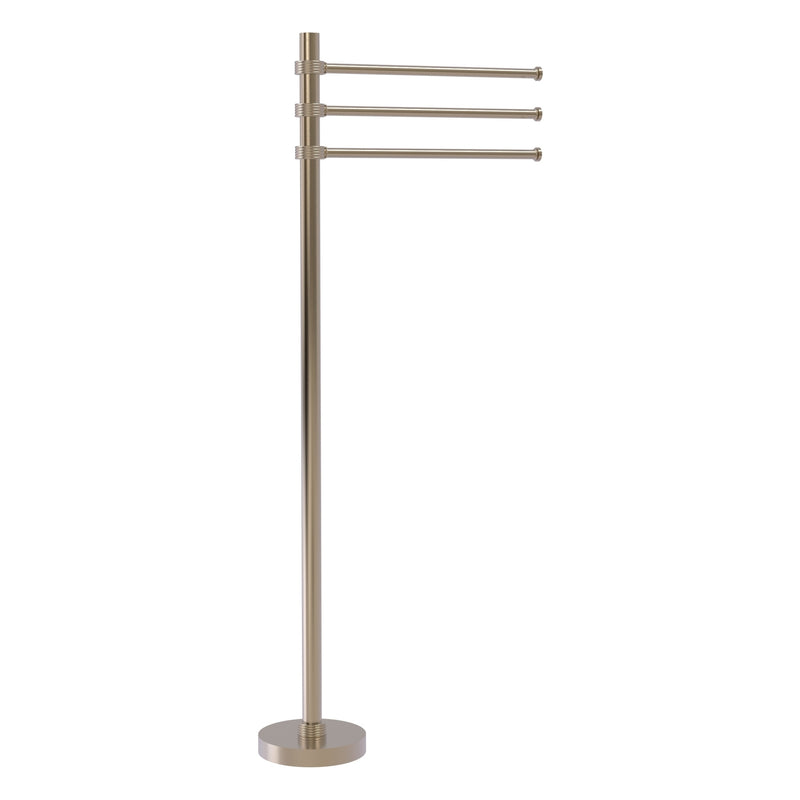 Towel Stand with 3 Pivoting 12 Inch Arms