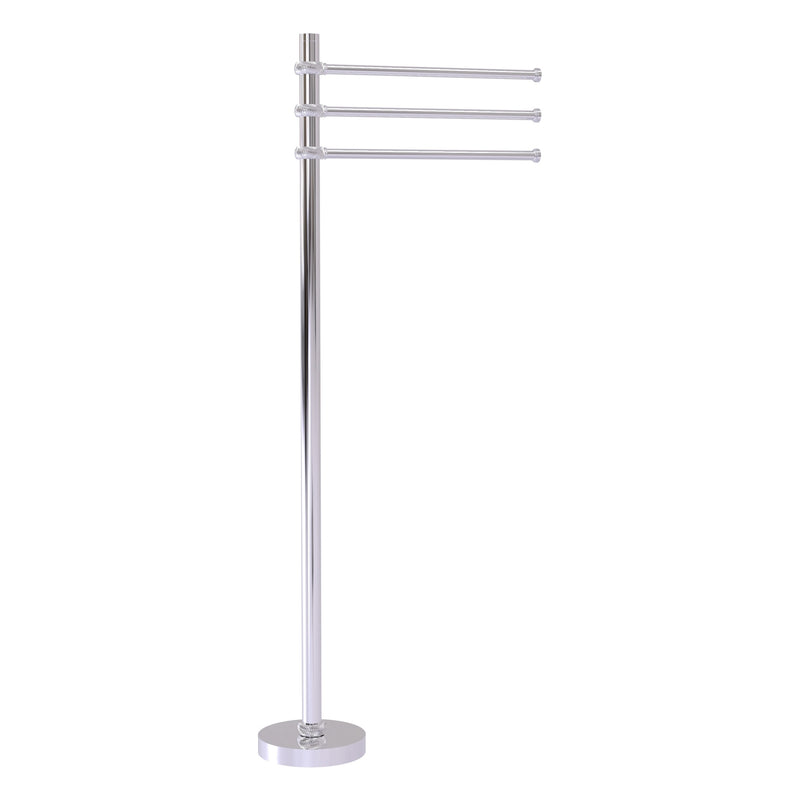 Towel Stand with 3 Pivoting 12 Inch Arms