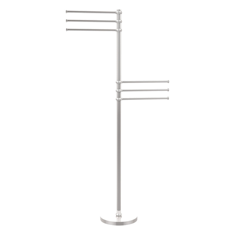 Towel Stand with 6 Pivoting 12 Inch Arms