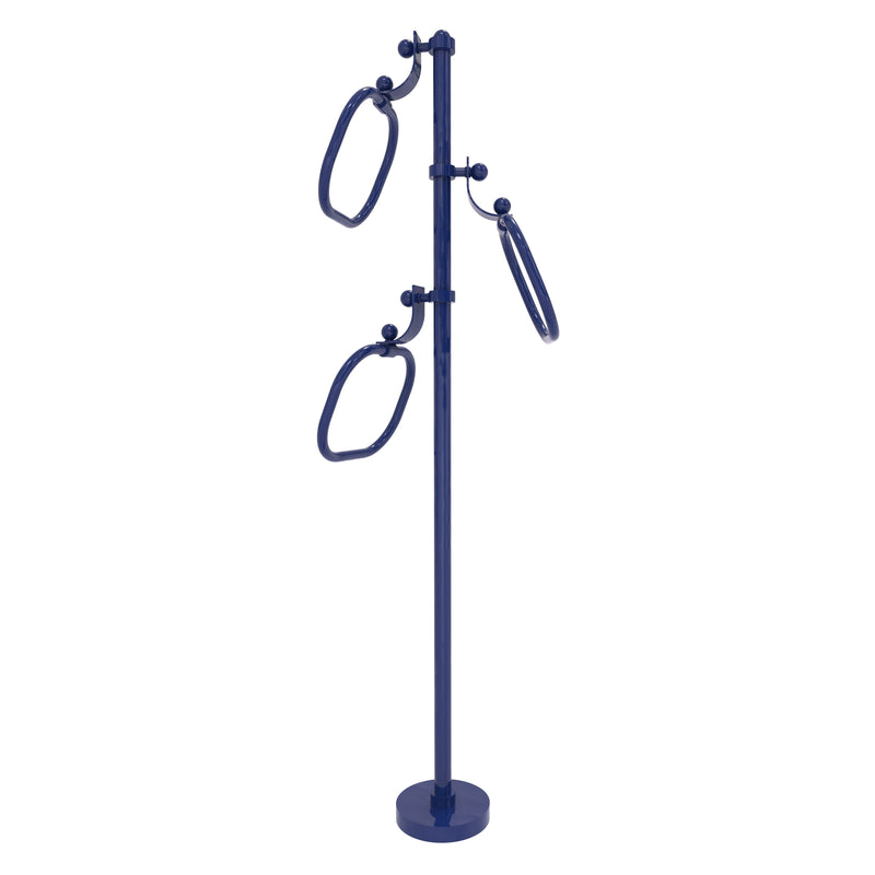 Towel Stand with 9 Inch Oval Towel Rings