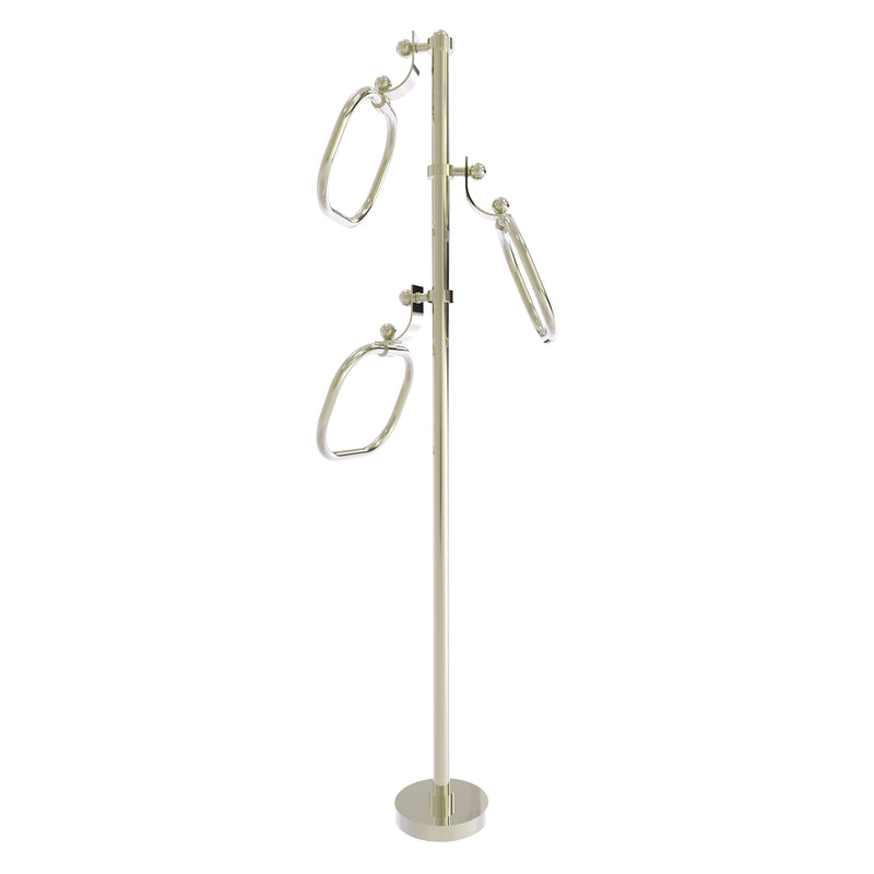 Towel Stand with 9 Inch Oval Towel Rings