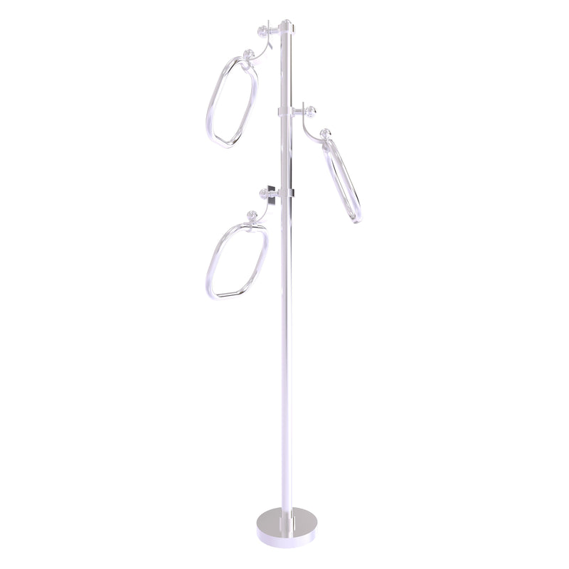 Towel Stand with 9 Inch Oval Towel Rings