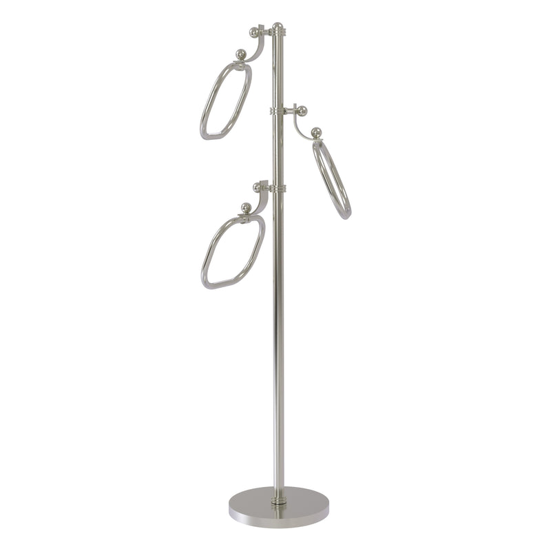 Towel Stand with 9 Inch Oval Towel Rings