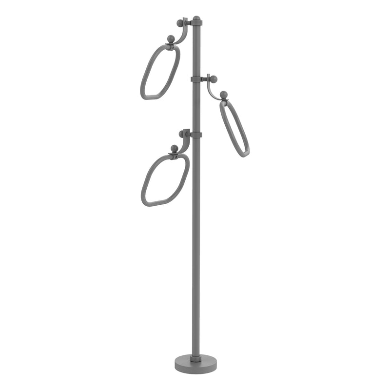 Towel Stand with 9 Inch Oval Towel Rings