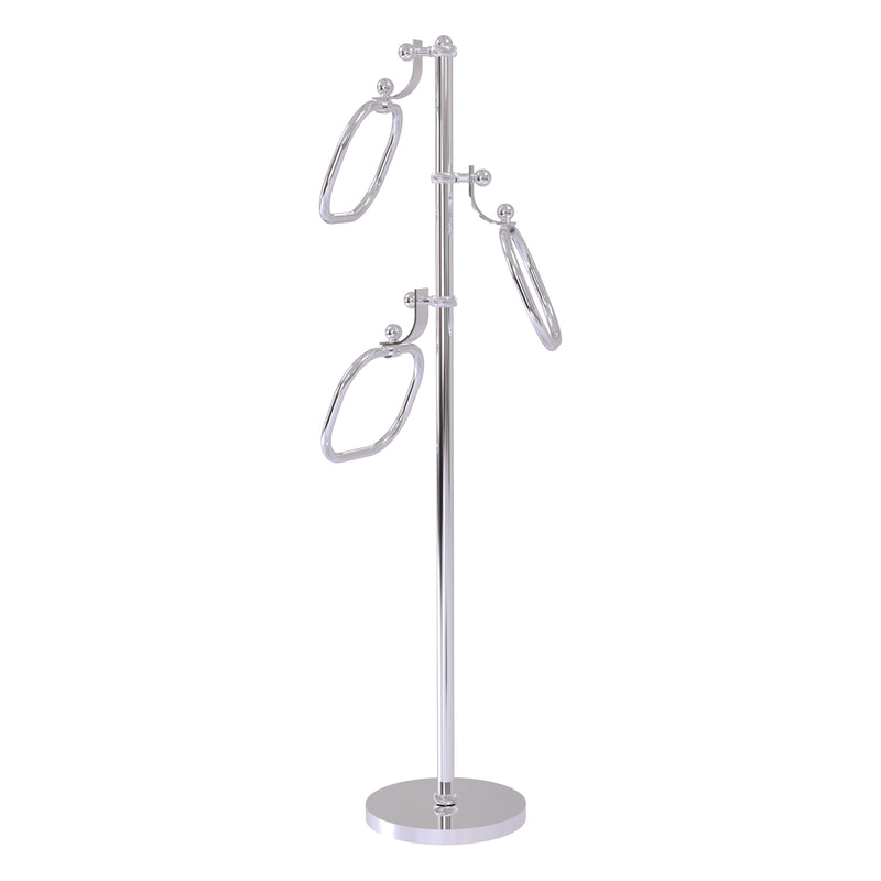 Towel Stand with 9 Inch Oval Towel Rings