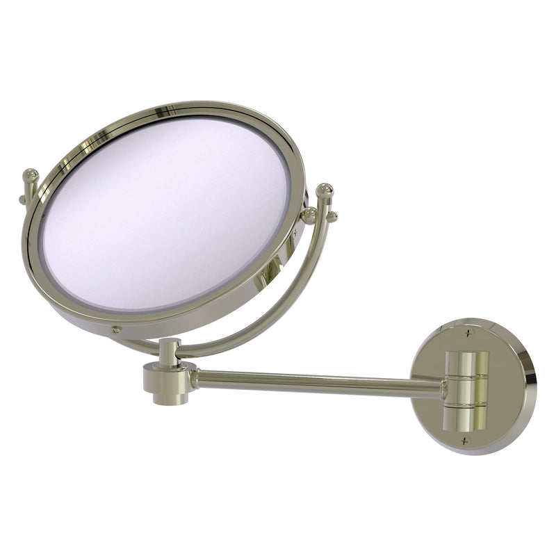 8 Inch Wall Mounted Make-Up Mirror with Smooth Accents