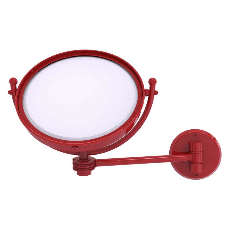 8 Inch Wall Mounted Make-Up Mirror with Dotted Accents