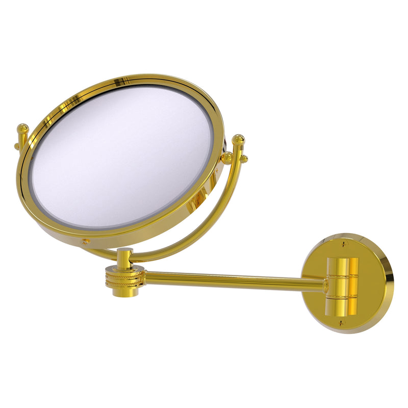 8 Inch Wall Mounted Make-Up Mirror with Dotted Accents