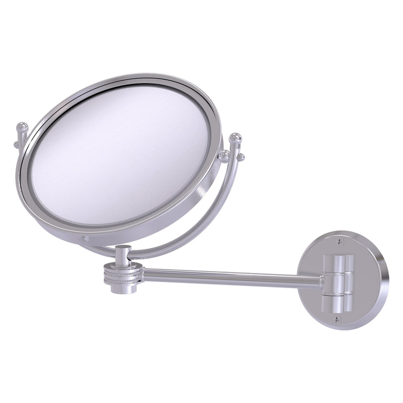 8 Inch Wall Mounted Make-Up Mirror with Dotted Accents