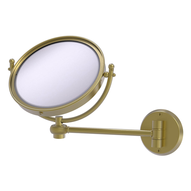 8 Inch Wall Mounted Make-Up Mirror with Twisted Accents