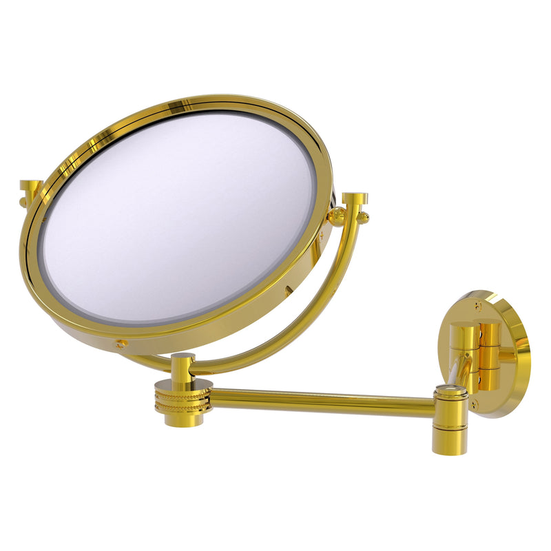 8 Inch Wall Mounted Extending Make-Up Mirror with Dotted Accents