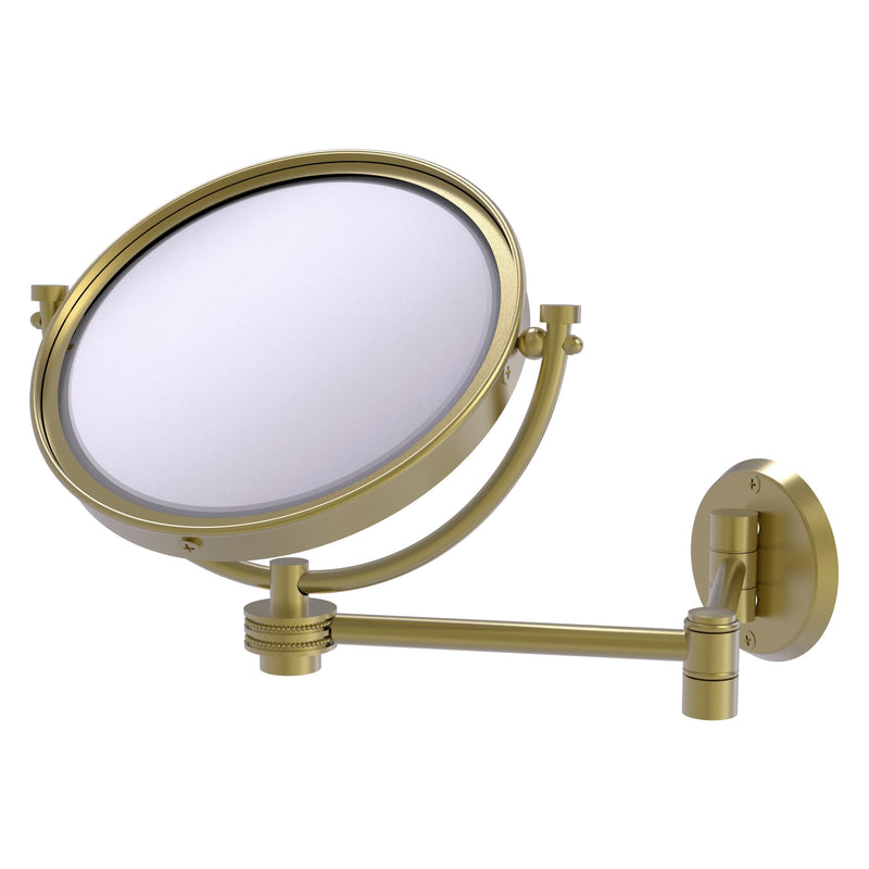 8 Inch Wall Mounted Extending Make-Up Mirror with Dotted Accents