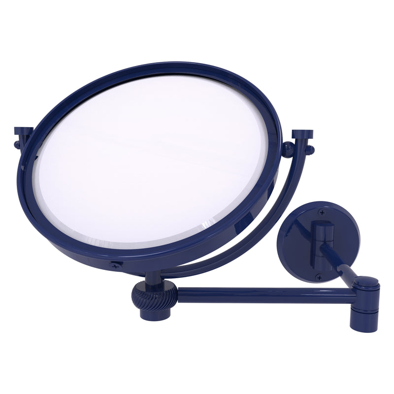 8 Inch Wall Mounted Extending Make-Up Mirror with Twisted Accents