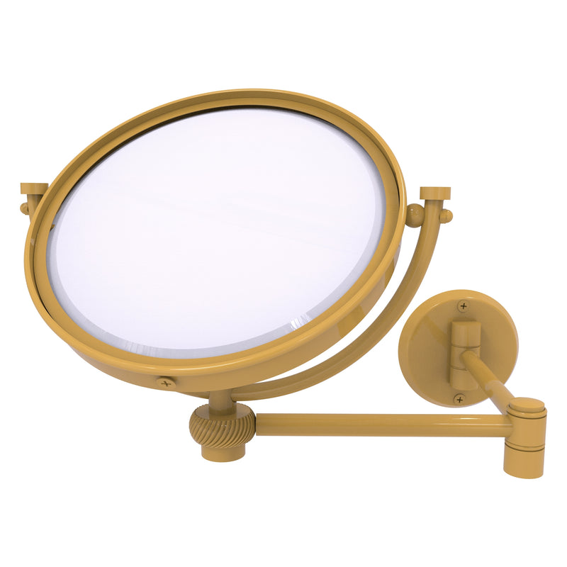 8 Inch Wall Mounted Extending Make-Up Mirror with Twisted Accents