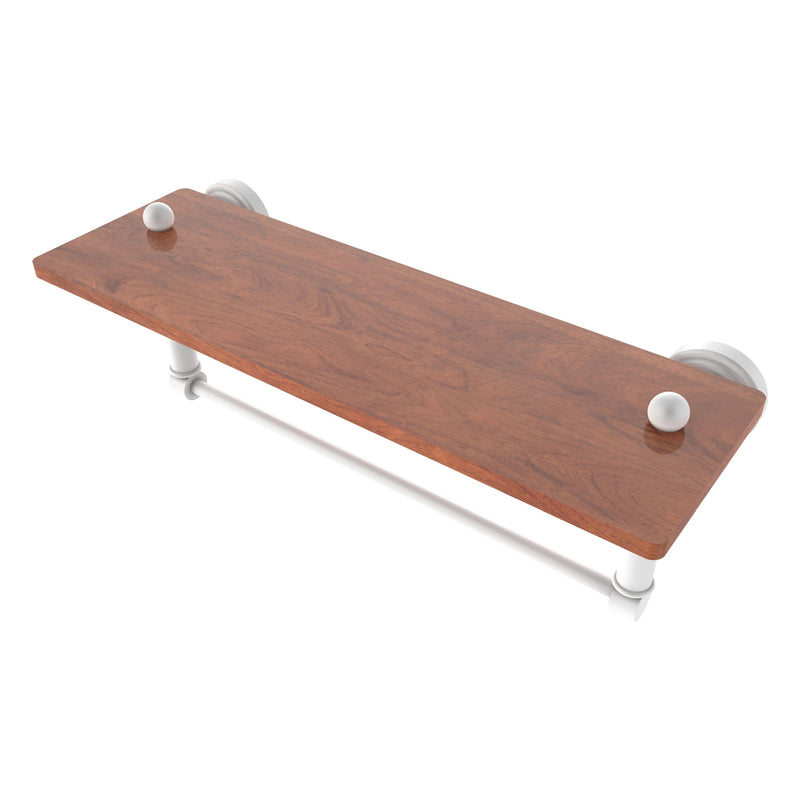 Waverly Place Collection Solid IPE Ironwood Shelf with Integrated Towel Bar