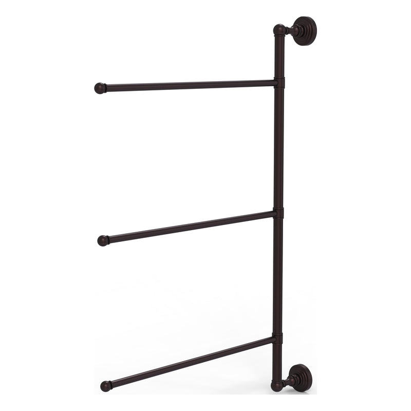 3 Swing Arm Vertical 28 Inch Towel Bar