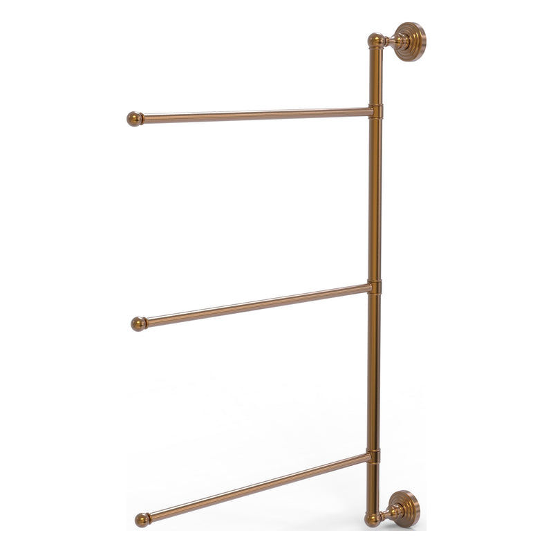 3 Swing Arm Vertical 28 Inch Towel Bar