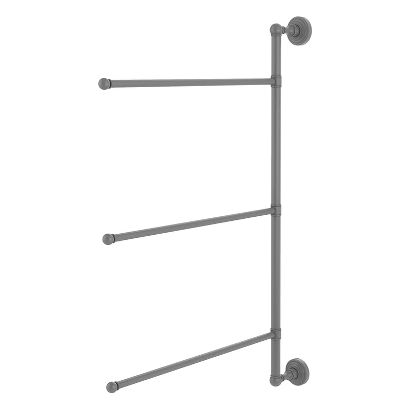 3 Swing Arm Vertical 28 Inch Towel Bar