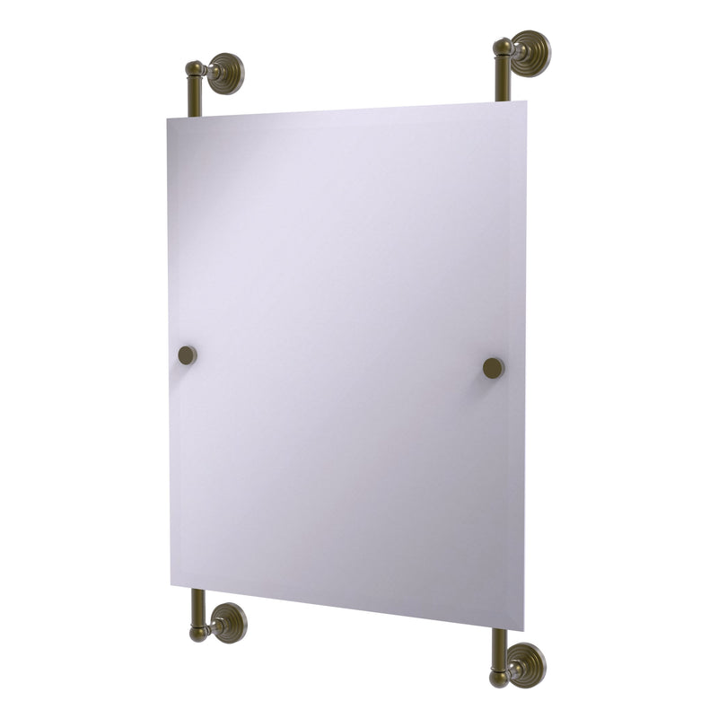 Waverly Place Collection Rectangular Frameless Rail Mounted Mirror