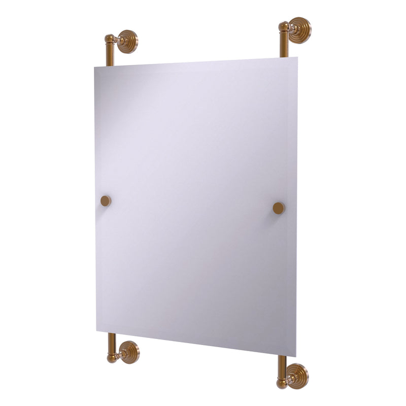 Waverly Place Collection Rectangular Frameless Rail Mounted Mirror