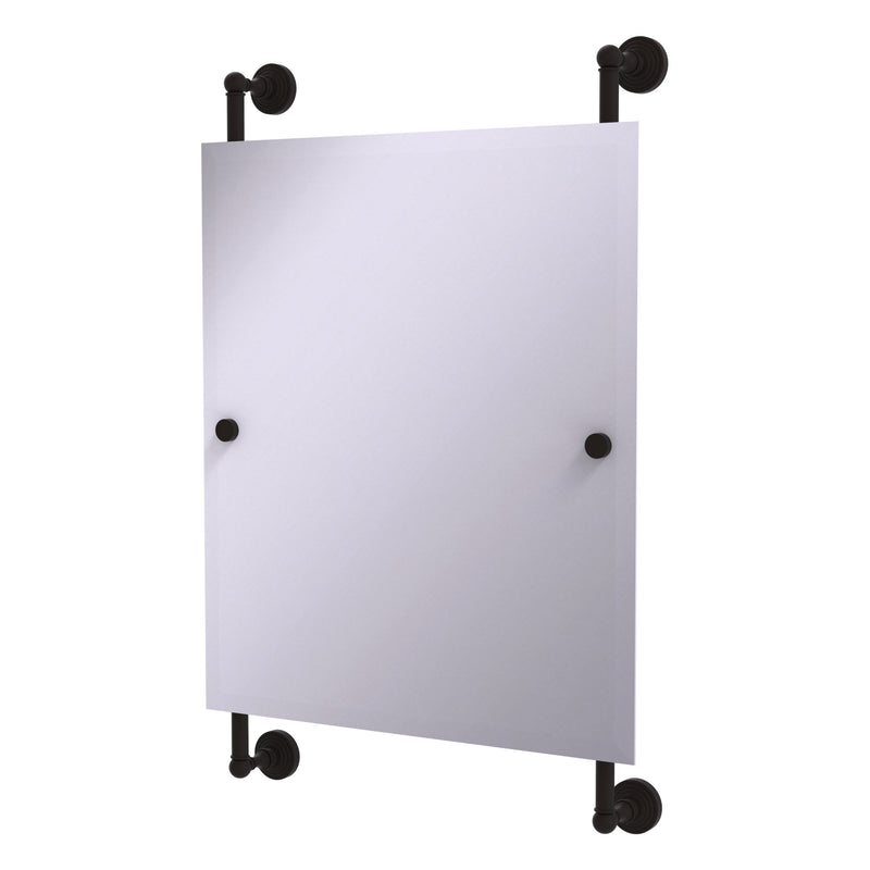 Waverly Place Collection Rectangular Frameless Rail Mounted Mirror