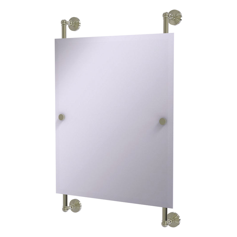 Waverly Place Collection Rectangular Frameless Rail Mounted Mirror