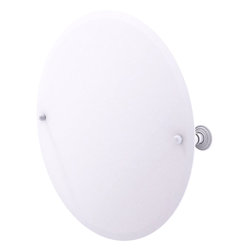 Frameless Round Tilt Mirror with Beveled Edge