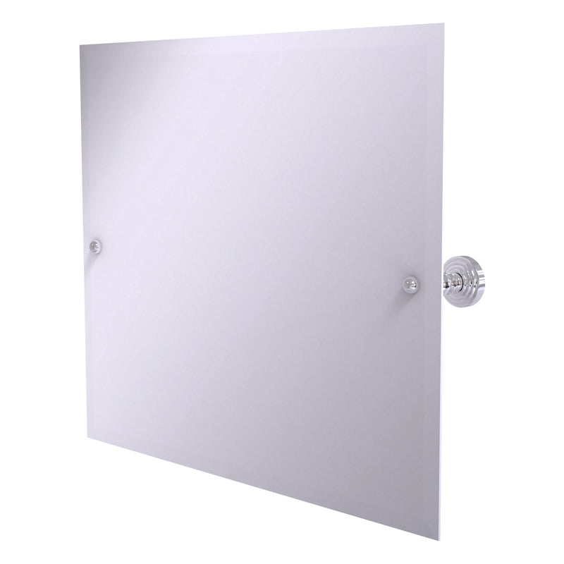 Frameless Landscape Rectangular Tilt Mirror with Beveled Edge