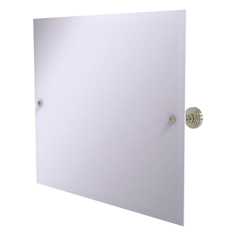 Frameless Landscape Rectangular Tilt Mirror with Beveled Edge