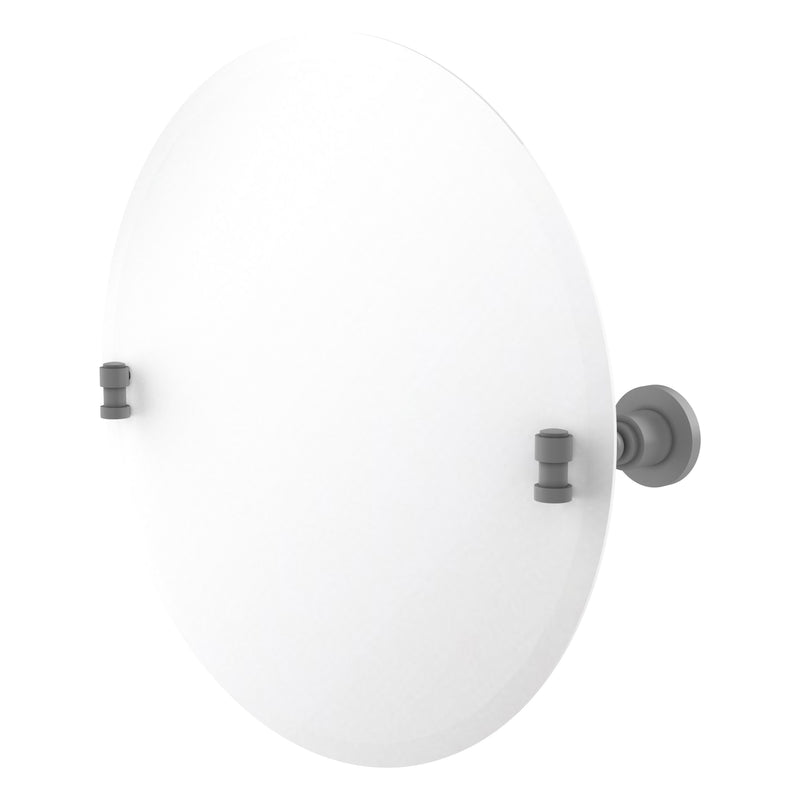 Frameless Round Tilt Mirror with Beveled Edge