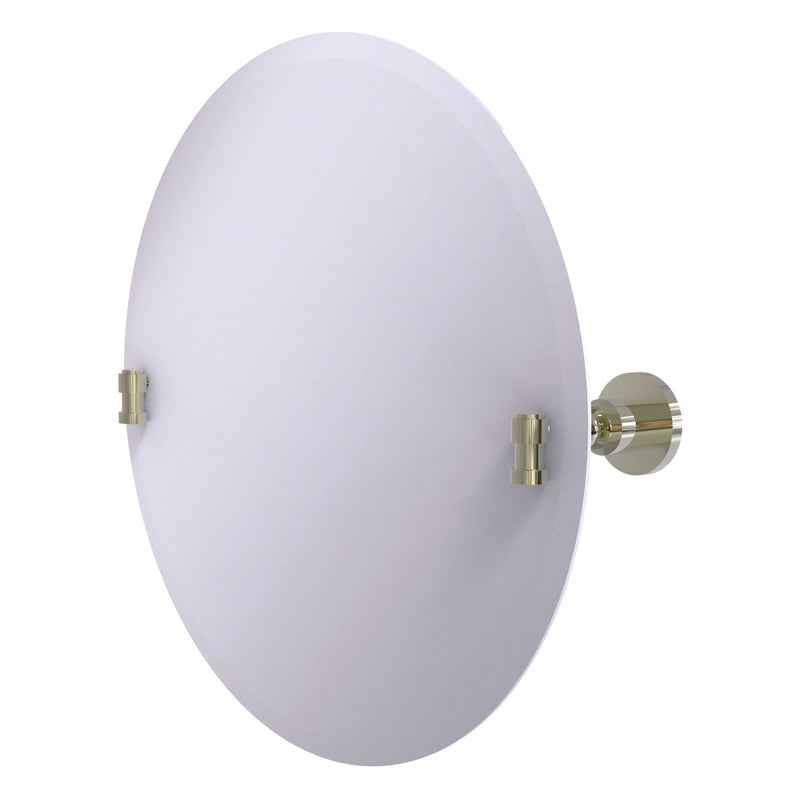 Frameless Round Tilt Mirror with Beveled Edge