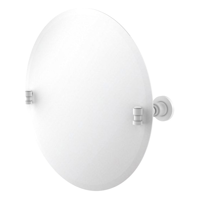 Frameless Round Tilt Mirror with Beveled Edge