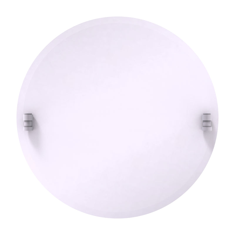 Frameless Round Tilt Mirror with Beveled Edge