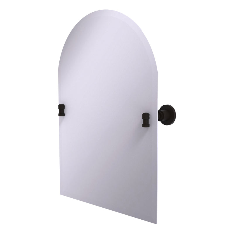 Frameless Arched Top Tilt Mirror with Beveled Edge